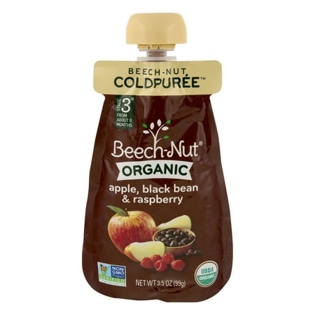 Beech-Nut Organic Stage 3 Apple, Black Bean & Raspberry, 3.5 oz Pouch