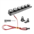 thumbnail image 3 of Kit de Barra Luz Coche RC 6 LED Luces Techo Carcasa Cuerpo para 1/10 Accesorios CamióN Crawler, 3 of 5