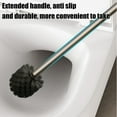 thumbnail image 5 of Modern Toilet Brush with Detachable Long Handle | Aluminum Alloy Toilet Bowl Cleaner | Soft Rubber Bristles for No-Scratch Cleaning | Compact Design with Storage Base | 1-Piece Bathroom Cleaning Tool, 5 of 6