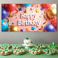 thumbnail image 6 of LUUFILx Happy Birthday Backdrop Banner for Kid's 1st Birthday Party Decorations Background Photography Props Celebration Supplies, 6 of 8