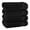 Black, variant on Cotton Paradise 100% Cotton Turkish 4 Piece Hand Towel Set, Soft Absorbent Face Towels Clearance Set, Red