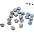 thumbnail image 2 of 20pcs Natural Abalone Shell Beads Flat Round Abalone Shell Loose Beads Spacer Bead for Earring Necklace Bracelet Jewelry Making 8MM, 2 of 8
