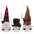 thumbnail image 2 of Christmas Snowman Gnomes Plush,2 Pack Plush Santa Gnomes Decorations with Light,Christmas Elf Doll Ornaments with Hanging Rope for Christmas Indoor,Home Decoration,Table Ornaments, 2 of 8