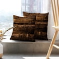 thumbnail image 6 of LALILO Throw Pillow Covers Old Wood Wooden Wood Backdrop Board Cushion Cover 18" x 18", 2 Pack, 6 of 6