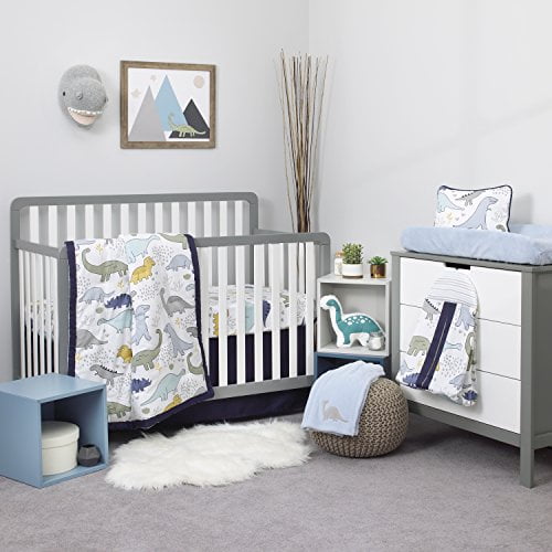 navy crib set