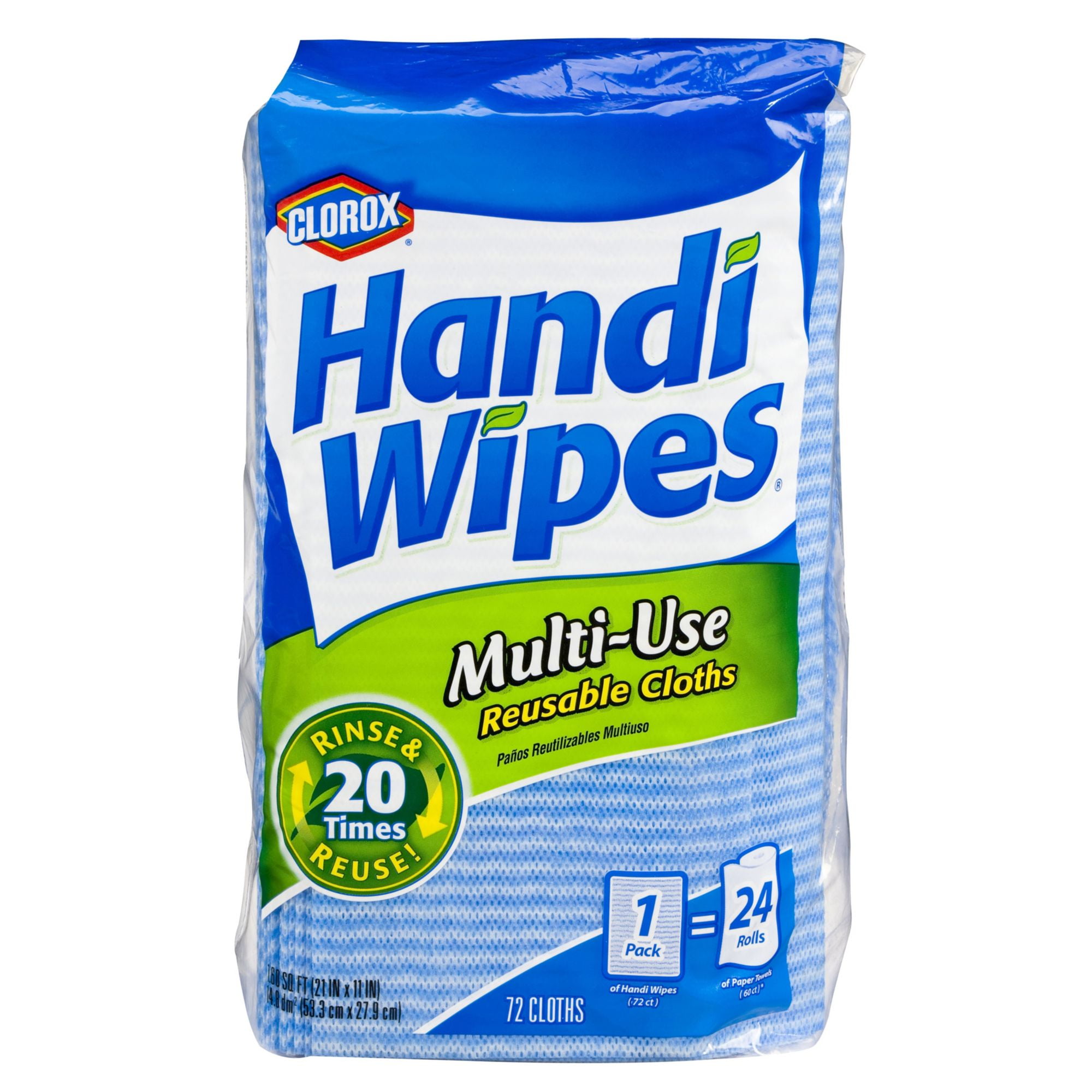 Clorox Handi Wipes Multi Use Reusable Cloths 72 Count.