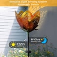 thumbnail image 4 of Luz LED solar de metal con forma de tulipán para exterior Strackvial, 2 piezas, 4 of 9