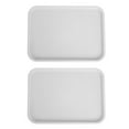 thumbnail image 4 of Lunch Tray, Stackable 2pcs Multipurpose Thickened Rectangular Food Tray Slip Resistance  For Restaurants Yellow,Black,Coffee,White, 4 of 8