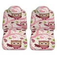 thumbnail image 3 of LAKIMCT Pink Owl Tree Car Seat Covers Vehicle Front Seat Covers Universal Fit Seat Protector, 3 of 9