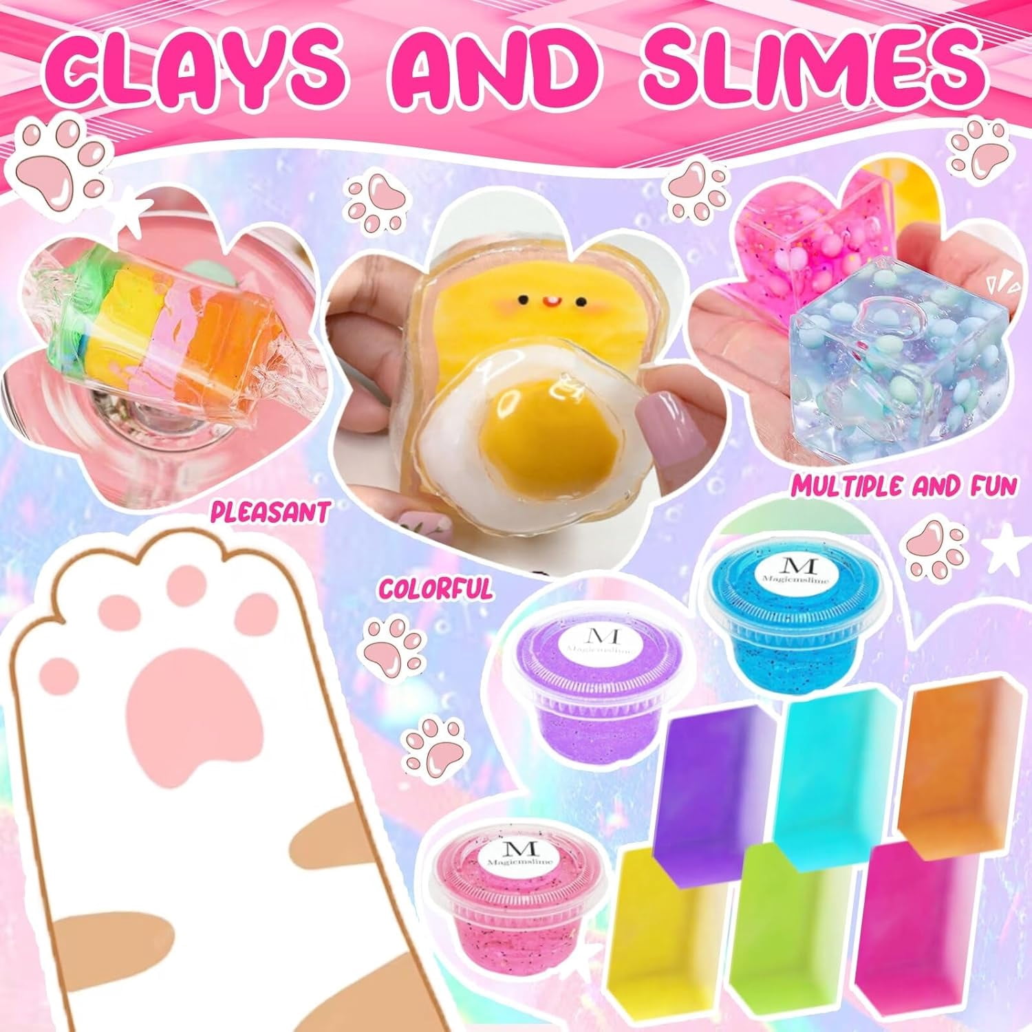 CEDQ Nano Tape Bubble Kit for Kids with Box, Squishy Maker Making Kit, Nano Tape Bubbles, Toys for Girls with Step-by-Step Video Tutorials for Kids 5-12 Years Old Gifts