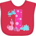 thumbnail image 3 of Inktastic Dinosaur Party-first Birthday Girls Baby Bib, 3 of 4