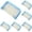 Blue*5, variant on Pencil Pouch - Canvas Pen Bag - Zippered Stationery Organizer - 5-Pack - Blue