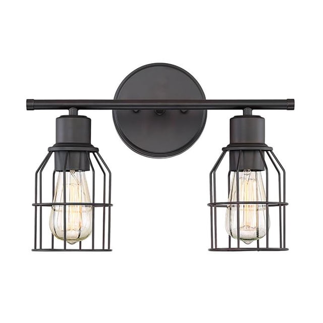 Meridian M80003ORB 2 Light Bath Bar - Oil Rubbed Bronze