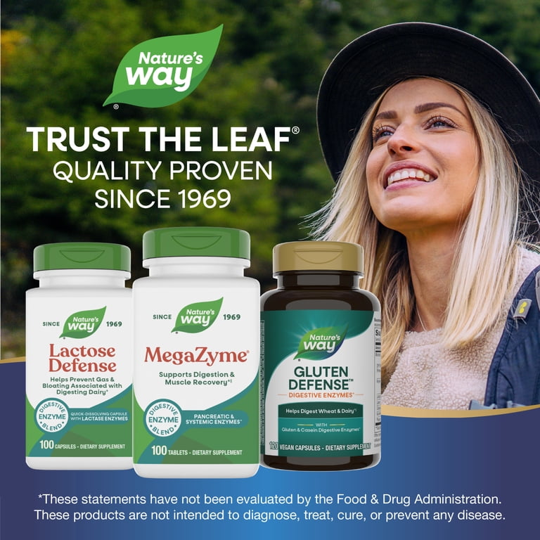 Nature's Way Mega-Zyme Tablets, Pancreatic & Systemic Enzymes
