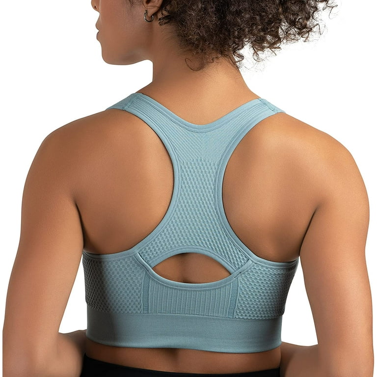 New Balance Women's Seamless MID Impact Zip Front Sport Bra with Removable  Pads, Deep Jewel, Medium : : Clothing, Shoes & Accessories