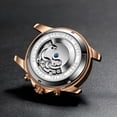 thumbnail image 2 of Reloj Mecánico para Hombre con Cielo Estrellado, Correa de Acero Bicolor Impermeable de 30 M con Fases Lunares Luminosas, 2 of 6
