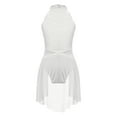 thumbnail image 3 of CHICTRY Girls Ballet Dance Dress Halter Neck Lace Leotard Tutu Skirted Lyrical Dancewear Contemporary Dance Costume Ivory 12, 3 of 7