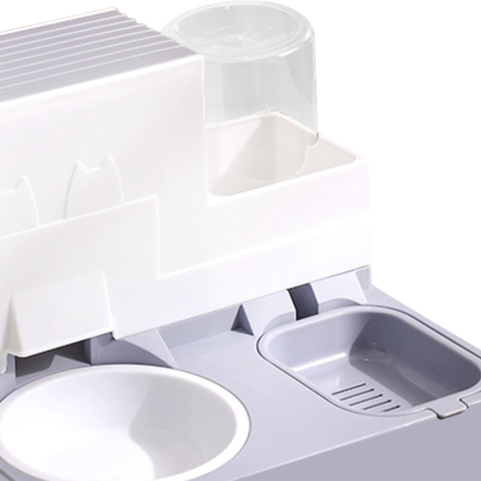 oshhnii 2 in 1 Automatic Cat Feeder Pet Feeder Cat Water Dispenser and Food Bowl Set for Gray