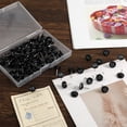 thumbnail image 5 of Duslogis 100 Pcs Numbered Push Pin Tacks 1-100 Sequential Number Tacks Push Pins 11 mm Diameter 16 mm Length Thumbtacks for Maps, Photo, Poster, Wall, Hanging Pictures, Office Supplies (Black), 5 of 7