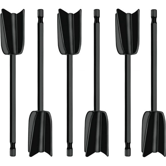 Resin Mixer Paddles, 6 Pcs Epoxy Mixer Attachment for Drill, Reusable Paint Stirrer Drill Attachment for Epoxy Molds, Paddle for Mixing Resin and Paint
