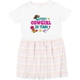 thumbnail image 3 of Inktastic Cutest Cowgirl in Town with Cowgirl Hat and Boots Girls Toddler Dress, 3 of 5
