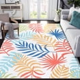 thumbnail image 2 of Haperlare 9' x 12' Large Area Rug Non-slip Washable Leaf Printed Rug for Living Room Bedroom Orange, 2 of 7