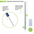 thumbnail image 3 of Champion Sports CS6BL Ensemble de Bâtons de Coaching, Bleu Royal - Ensemble de 6, 3 of 3