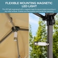 thumbnail image 4 of SUNJOY 8' x 5' Pop Up Grill Gazebo Double Tiered Outdoor Gazebo Standing-Height Canopy with Magnetic LED Light, Adjustable Ceiling Height, for BBQ,Picnics, Outdoor Events, Brown, 4 of 11