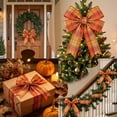 thumbnail image 6 of Fall Plaid Wired Edge Ribbon 2.46 Inch Wide, Thanksgiving Harvest Checkered Ribbon Roll for Gift Wrapping Wreath DIY Craft Halloween Fall Home Party Decoration, 6 of 6