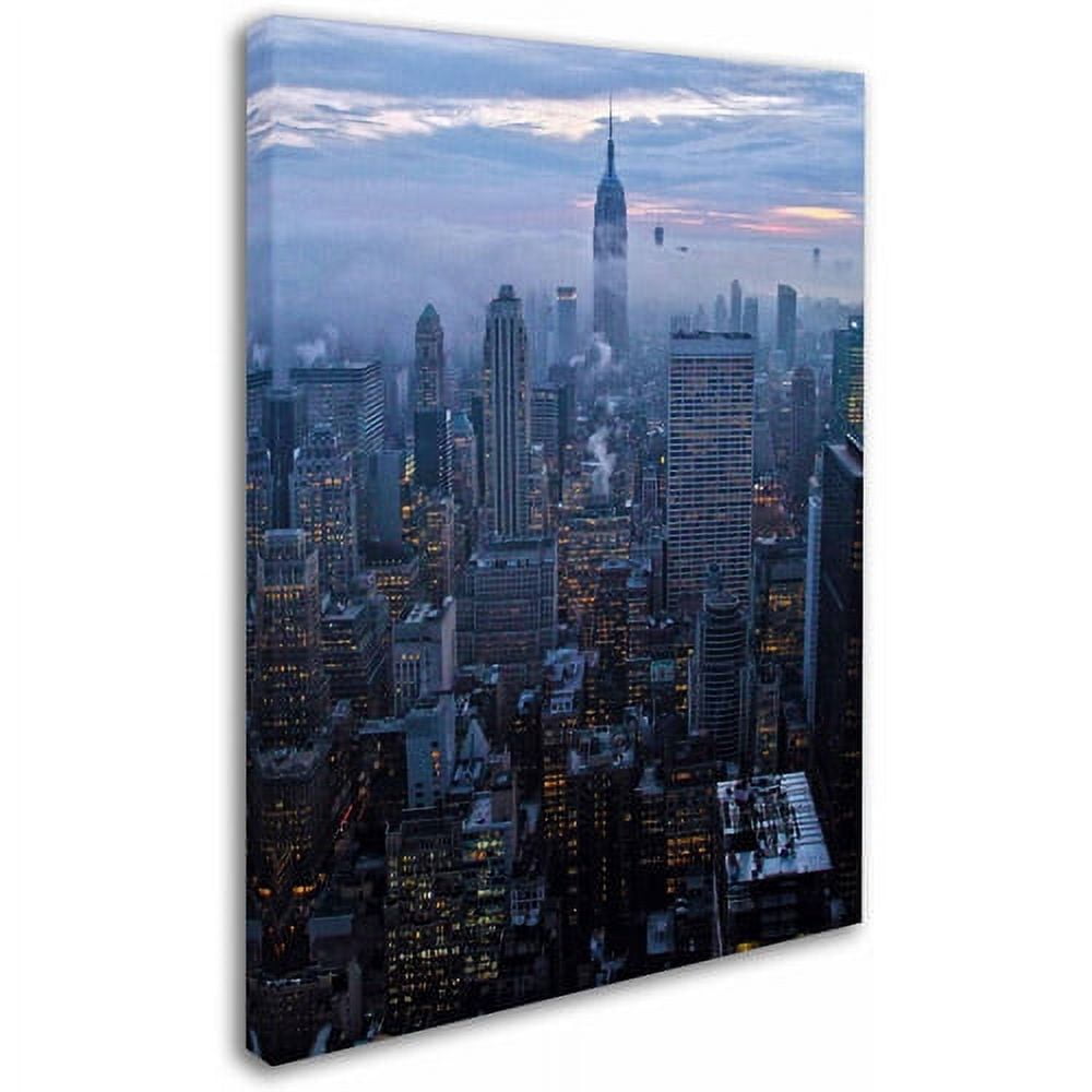 Trademark Fine Art "City Lights" Canvas Art by CATeyes