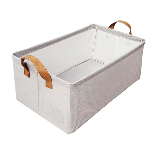 Caja de almacenamiento para armario,Contenedor de almacenamiento con marco de metal,Organizador de armario,Cesta organizadora de almacenamiento con as