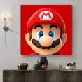 thumbnail image 2 of Cuadro Decorativo Mario Bros Mario Cara Canvas Listo Para Colgar 28x41cm Jungle Art Impresion Tela Arte, 2 of 6