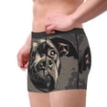 thumbnail image 2 of Honeii Vintage Dog Illustration Print Mens Boxer Briefs Breathable,Boxer Brief for Men, Moisture-Wicking Underwear-X-Large, 2 of 5