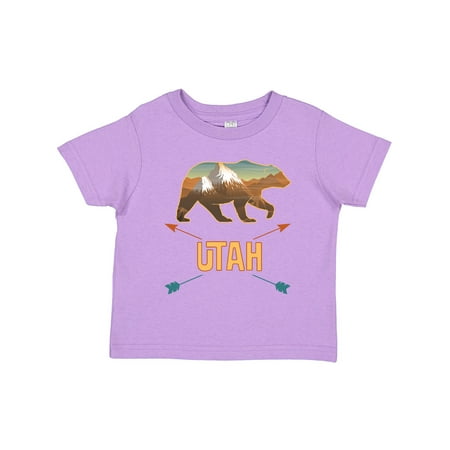 

Inktastic Utah Vacation Bear Silhouette Gift Toddler Boy or Toddler Girl T-Shirt