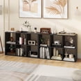 thumbnail image 4 of Costway 6-Cube Bookshelf, Modern Cubby Bookcase with Back Guardrail & Anti-tipping Kits Black, 4 of 10