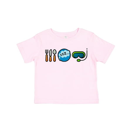 

Inktastic Diving Eat Sleep Scuba Mask Boys or Girls Toddler T-Shirt