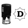 thumbnail image 1 of Printtoo Office Stationary R-40 Alphabet D Monogram Octagon Celtic Swirl Frame Self Inking Rubber Stamp, 1 of 3