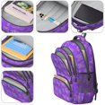 thumbnail image 4 of Butterfly White Silhouette Pattern Cute School Backpack Bag with Padded Back and Adjustable Shoulder Straps 16.9 X 12.6 X 5.9 Inches, 4 of 5