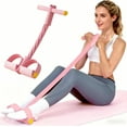 thumbnail image 2 of 6-Strand Heavy Duty Abdominal Crunch Fitness Equipment – Leg & Core Workout, Sit-Up Assist, Home Gym Exercise, Non-Slip Foot Pedal & Resistance Bands (Portable), 2 of 6