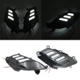 thumbnail image 4 of Cubierta de protección lateral trasera de motocicleta con ajuste de luz LED para Nmax155 blanco Zulema Protector de radiador de escape, 4 of 8