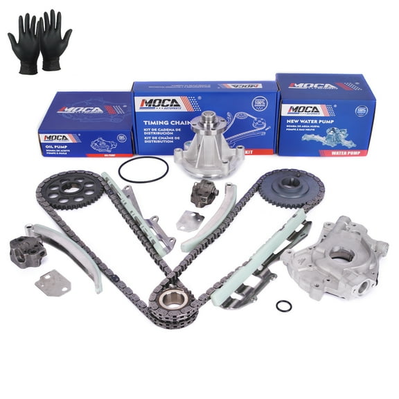 MOCA AUTOPARTS Timing Chain Kit with Oil / Water Pump Fit for 1992-1997 Ford Crown Victoria 4.6L & Mercury Grand Marquis 4.6L