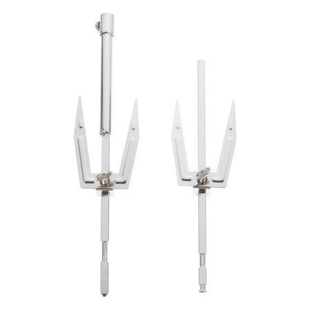 

NUOLUX 1Pc Roast Chicken Fork Stainless Steel Fork BBQ Kitchen Grill Fork (Sliver)
