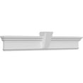 thumbnail image 3 of Ekena Millwork 75" Bottom Width x 78 7/8" Top Width x 7 1/4"H x 1"P Traditional Crosshead w/ Deco Keystone, 3 of 24