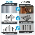 thumbnail image 4 of Uxcell 6Pcs Slotted Split Roll Pins 3/10 Inch(8mm) Dia. 2-2/5 Inch(60mm) Length Steel Spring Tension Expansion Dowels for Secure Fastening, Silver, 4 of 6