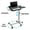 Black, variant on Costway Mobile Standing Desk Height Adjustable Sit to Stand Laptop Desk Black