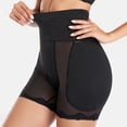 thumbnail image 6 of Elainilye Fashion Womens Pants Padded Hip Enhancer Athletic Shorts Mesh Seamless Underwear Stretch High Waist Body Shaper,Black, 6 of 8