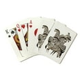 thumbnail image 1 of Vintage Zebras, Lantern Press, Premium Playing Cards, 52 Card Deck with Jokers, USA Made, 1 of 5