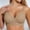 Khaki, variant on Women's Comfortable Seamless Bra For Everyday Wear 4 3 Hook Back Closure Pure Color Casual Underwire Support Bras Seamless Bras for Women Running Bras for Women Backless Bra for Women Padded