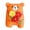 Orange, variant on BESTSKY Toys,Unique Felt Embroidery Design Girl Toys,Adorable Bear Holding Flowers Fairy Toy,Style1