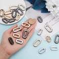 thumbnail image 3 of 24Pcs 6 Style Zinc Alloy Screw-in Grommet Eyelet Findings for Bag Making Oval Mixed Color 29.5~37x16~19x4.5~5mm 4pcs/style, 3 of 5